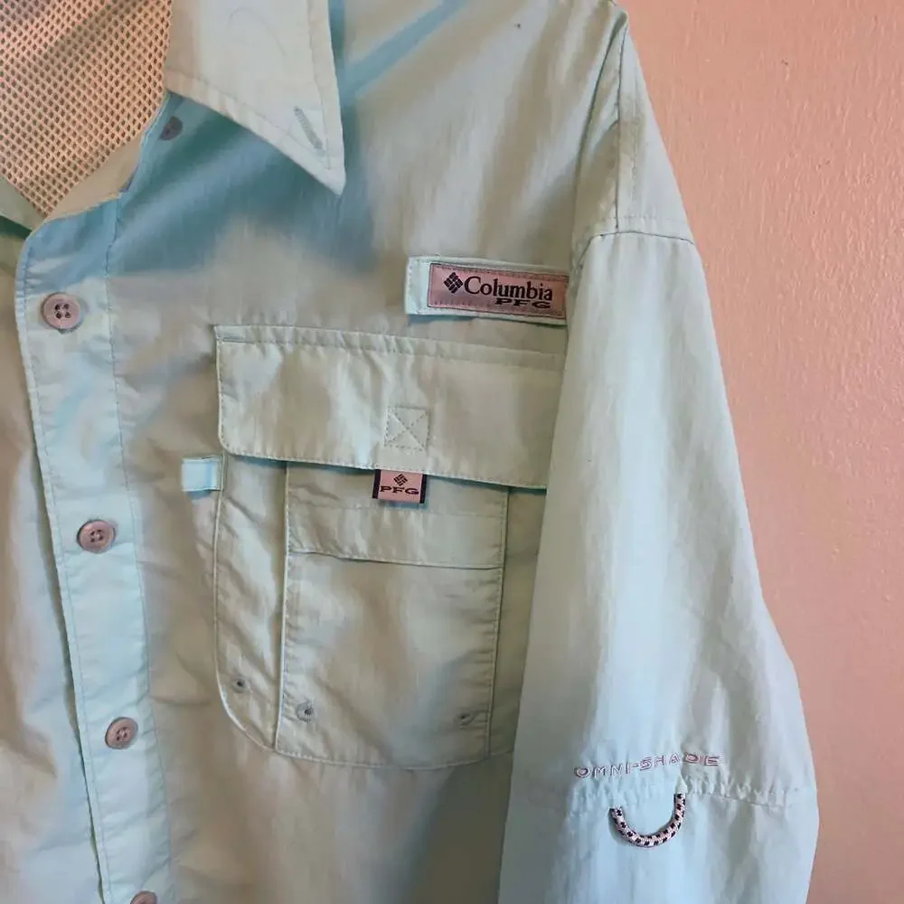 Columbia PFG Bahama II Long-Sleeve Omni-Shade Fishing Shirt Sz.M.  Spring Summer - Picture 3 of 6